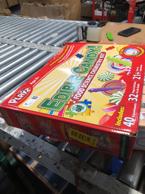 Photo 1 of ***missing peices ***Playz Edible Candy Making Science Kit for Kids Ages 8-12 Years Old - Food Science Chemistry Kid Science Kit with 40 Experiments to Make Your Own Chocolates, Educational Science Kits for Boy & Girls
