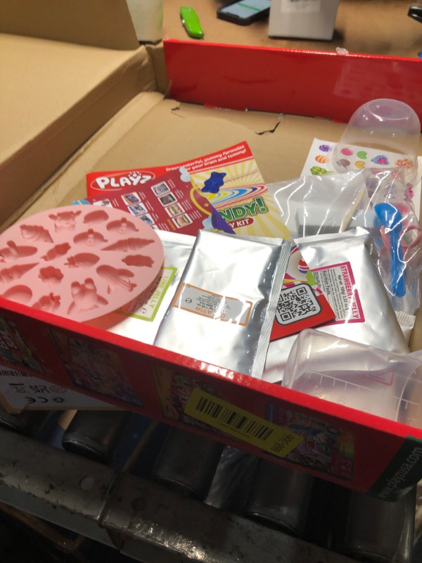 Photo 1 of ***missing peices ***Playz Edible Candy Making Science Kit for Kids Ages 8-12 Years Old - Food Science Chemistry Kid Science Kit with 40 Experiments to Make Your Own Chocolates, Educational Science Kits for Boy & Girls