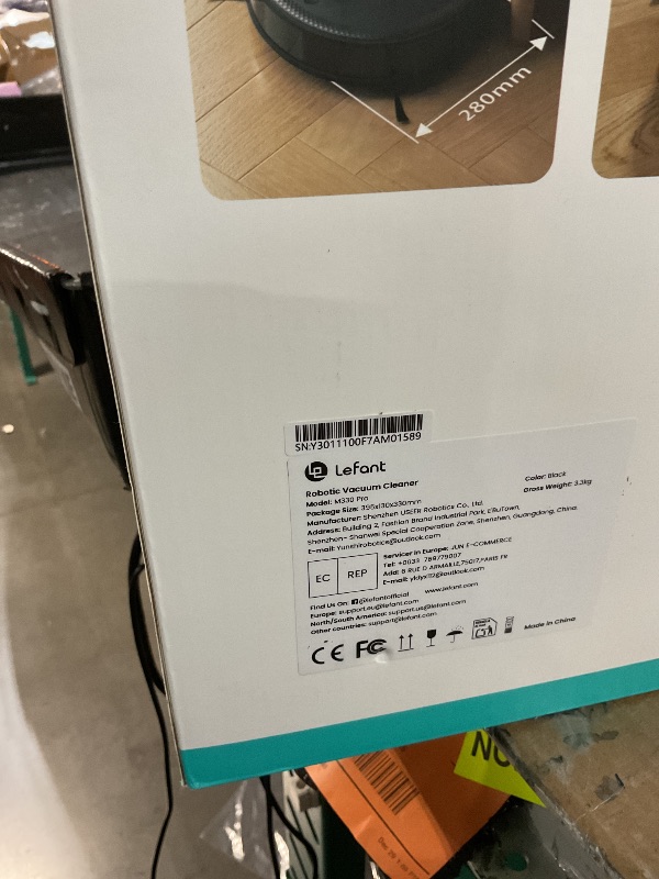 Photo 1 of * APP CONTROLLED* Lefant LiDAR Robot Vacuum and Mop, 450ml Visible Dustbin, Upgraded 190° PSD Obstacle Avoidance, Customized Cleaning, Multi-Floor Mapping, 150 Mins Runtime, 2.4G/5G WiFi, Pet Hair & Carpets, M330 Pro