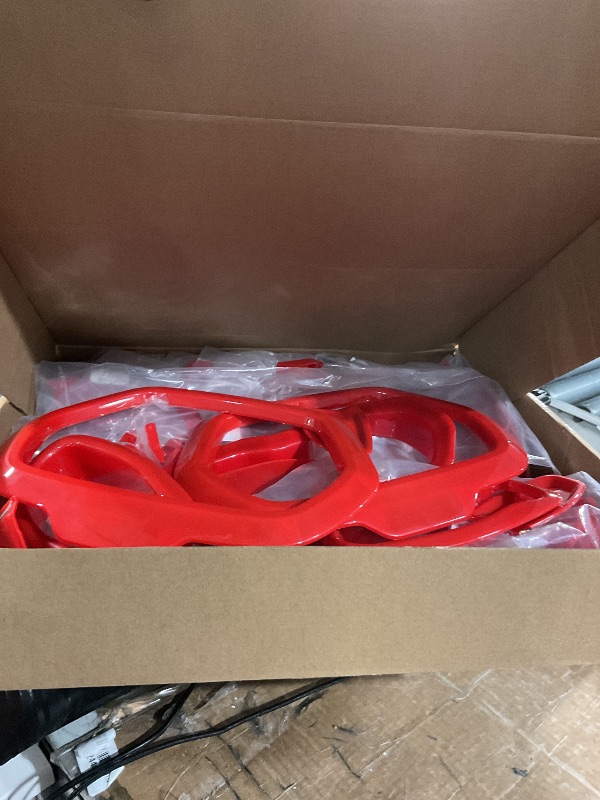 Photo 1 of ***(MINOR DAMAGE/ MINOR SCRATCHES)***Danti 31Pcs Interior Accessories Decoration Cover Trim Air Conditioning Vent Decoration & Door Speaker & Water Cup Holder & Headlight Switch for Jeep Renegade (Red, 31Pcs)