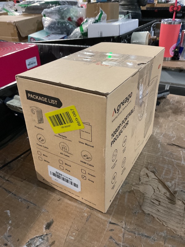 Photo 1 of [Electric Focus] Projector with WiFi and Bluetooth, Native 1080P 15,000 Lumens 4K Supported, Agreago Outdoor Movie Projector for Home Theater UP to 300", for iOS/Android/TV Stick/HDMI/USB