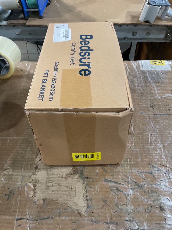 Photo 1 of Bedsure Waterproof Dog Blankets for Large Dogs - Calming Cat Blanket for Bed Couch Protector Washable, Long Faux Fur Pet Throw Blanket for Puppy, Reversible Furniture Protection, 60"x80", Cream