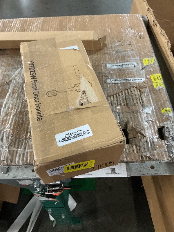 Photo 1 of ***MISSING PARTS***
YYTDZSW Front Door Handle, Bronze Door Handles, Entry Door Handleset, Lower Half Grip, Reversible Lever Handle, for Left/Right Handed Exterior & Interior Doors, Oil Rubbed Bronze