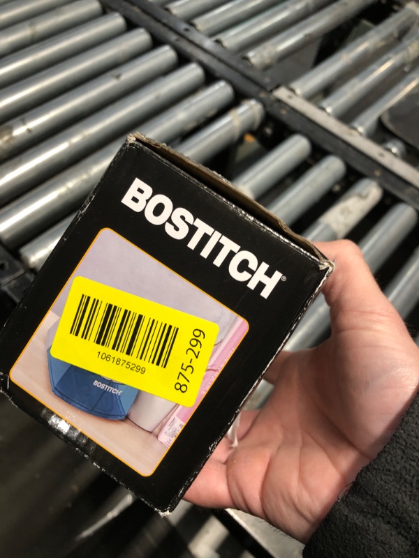 Photo 1 of (MISSING POWER CORD) Stanley Bostitch Compact Desktop Electric Pencil Sharpener Blue