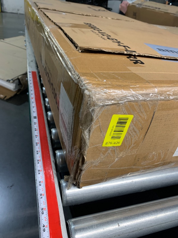 Photo 1 of ***storage BASE PARTS Only/ UNKOWN BOXES**** TIGUBFRE Full Size Bed Frame with 4 Drawers and Storage Headboard, Upholstered Tufted Wingback Bed Frame with LED Lights and Charging Station, No Box Spring Needed, Easy Assembly, Noise Free, Beige