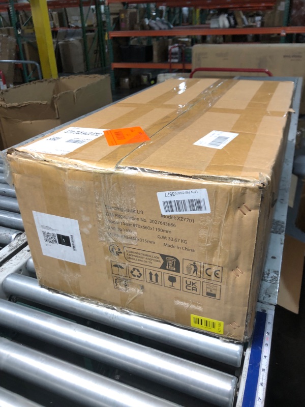 Photo 1 of ****PARTS ONLY***VEVOR Stand Assist Patient Lift, Easy Sit-to-Stand Transfer Chair for Seniors Disabled - with Adjustable Knee Pads, PU Seat Pad & Lockable Wheels, 400 lbs Strong Capacity for Home Nursing Care