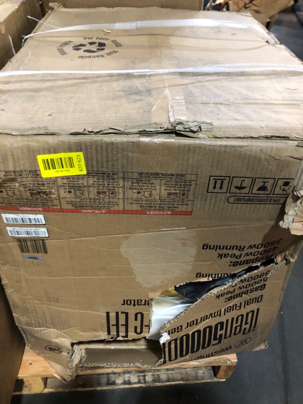 View 4 of  Westinghouse 5000 Peak Watt Super Quiet Dual Fuel Portable Inverter EFI Generator, Remote Electric Start, Gas & Propane Powered, RV Ready, CO Sensor, Parallel Capable, CARB Compliant