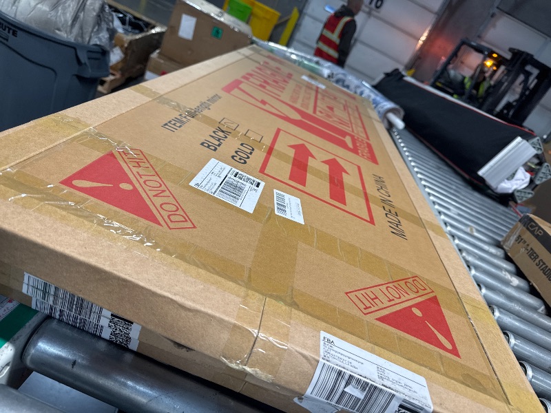 Photo 1 of ***FACTORY SEALED***ZHUNFA Arched Full Length Floor Mirror, Oval Full Floor Mirror, Large Wall Mounted Arched-Top Body for Living Room, Bedroom, Bathroom, Entryway, Dressing Room (Black, 64 * 21)