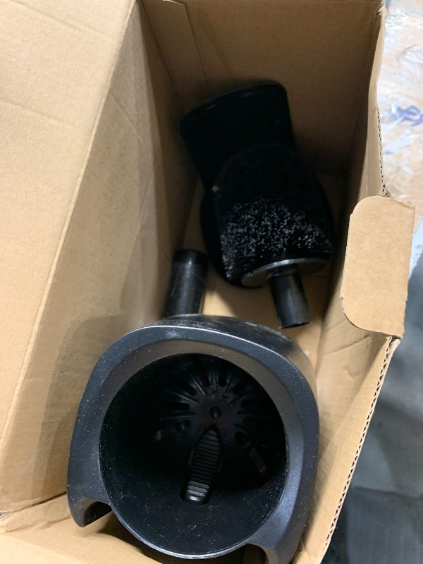 Photo 1 of ***(PARTS ONLY/ MISSING PARTS/ PARTIAL SET/ NON FUNCTIONAL)***SetSail Toilet Brush and Holder, Self Closing Lid Toilet Bowl Brushes Holder and Extra Long Handle Ventilated Toilet Brush Set for Bathroom Cleaning, Nylon Bristles, 2 Packs-Black