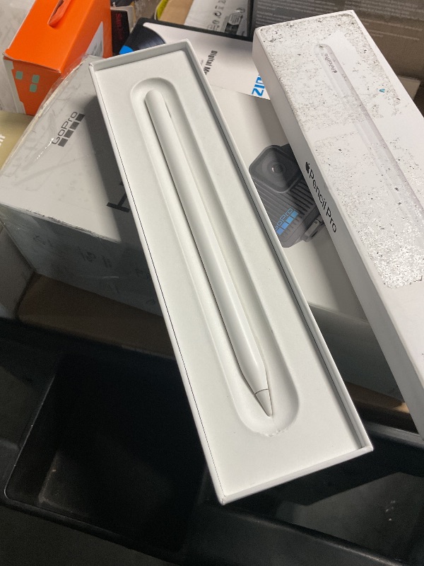 Photo 1 of Apple Pencil Pro: Latest Model - Device Compatibility Check Required - Pixel-Perfect Precision, Tilt and Pressure Sensitivity, Perfect for Note-Taking, Drawing, and Art. Charges and Pairs Magnetically