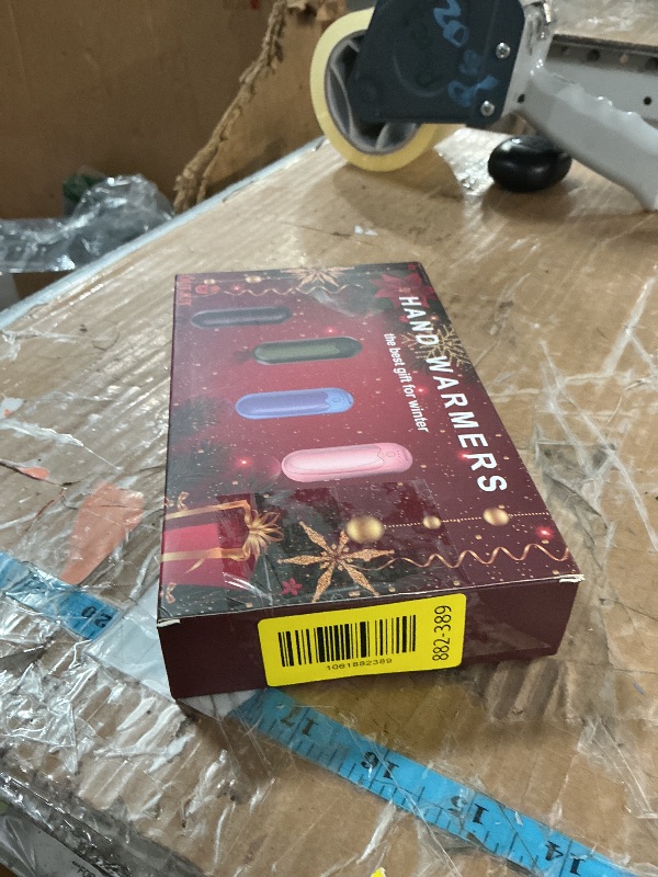 Photo 1 of Hand Warmers Rechargeable 4 Pack, 2025 Upgraded Electric Portable Hand Warmers 7000mAh Electric Portable Pocket Heater with 3 Levels Warmth, Gift for Women Men, Black