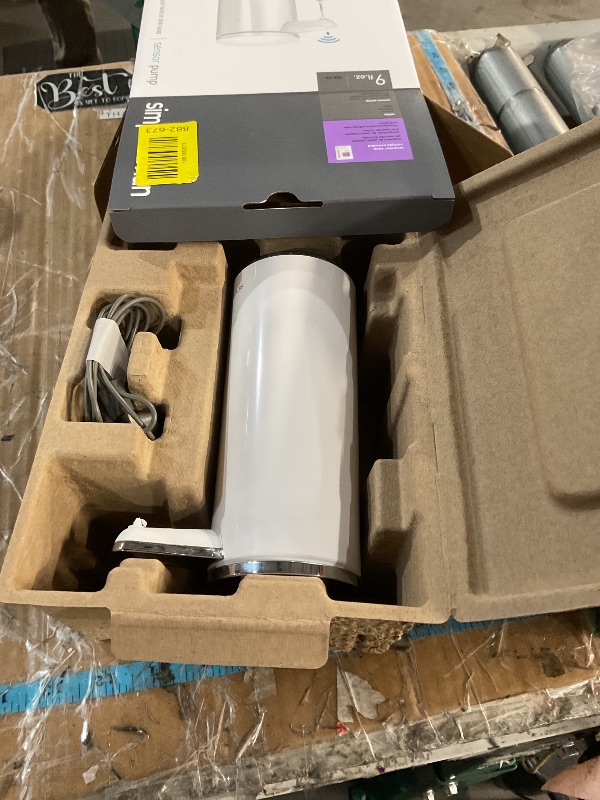 Photo 1 of ***(PARTS ONLY/ NON FUNCTIONAL)***simplehuman 9 oz. Touch-Free Automatic Rechargeable Sensor Pump, White Stainless Steel, New