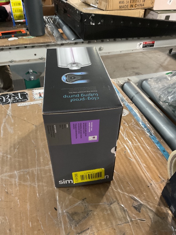 Photo 1 of ***(PARTS ONLY/ NON FUNCTIONAL)***simplehuman 9 oz. Touch-Free Automatic Rechargeable Sensor Pump, White Stainless Steel, New