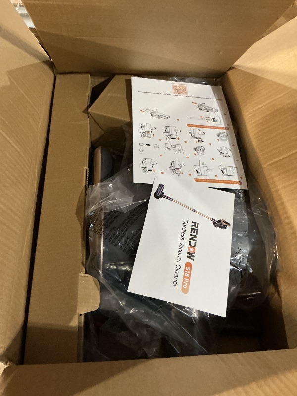 Photo 1 of ***(HEAVILY USED/ MINOR DAMAGE)***RENDOW Cordless Vacuum Cleaner, 550W 45Kpa Stick Vacuum, 65Mins Vacuum Cleaners for Home with LED Display, Self-Standing Anti-Tangle Lightweight Vacuum Cordless for Carpet Hardwood Floor