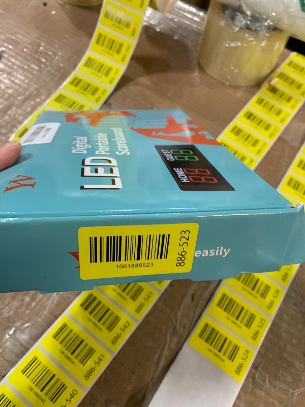 Photo 1 of (MISSING CORD) YZ LED Portable Digital Scoreboard, Tabletop Electronic Scoreboard with Remote, Score Keeper for Games Cornhole/Basketball/Ping Pong/Baseball/Tennis/Volleyball Indoor Outdoor