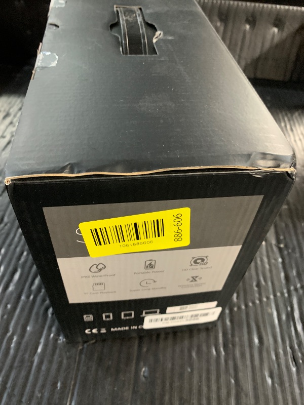 Photo 1 of (sold as part, untested) BUGANI Shock Bluetooth Speaker, Portable Bluetooth 5.3, Waterproof, 60W Super Power, Outdoor Speaker, (New Model)