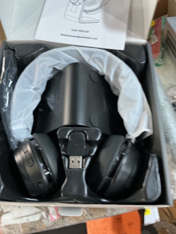 Photo 1 of (Upgraded Version) Wireless Headset, Bluetooth Headset with Noise Cancelling Microphone, Best Headphones with Mic Mute & USB Dongle for PC/Computer/Laptop/Cell Phones/Remote Work/Call Center