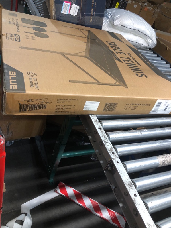 Photo 1 of ***FACTORY SEALED*** GoSports 6 ft x 3 ft Mid-Size Table Tennis Game Set - Indoor/Outdoor Portable Table Tennis Game with Net, 2 Table Tennis Paddles and 4 Balls