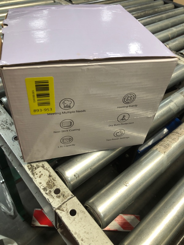 Photo 1 of ***HEAVILY USED*** YOOLYQI Electric Hot Pot:1.5 L Ramen Cooker, Dual Power Mini Portable Multi-Functional Lazy Pot for Pasta, Noodles, Egg, Soup, Non-Stick Noodle Cooker with Boil Dry Protection for Dorm, Office (Beige)