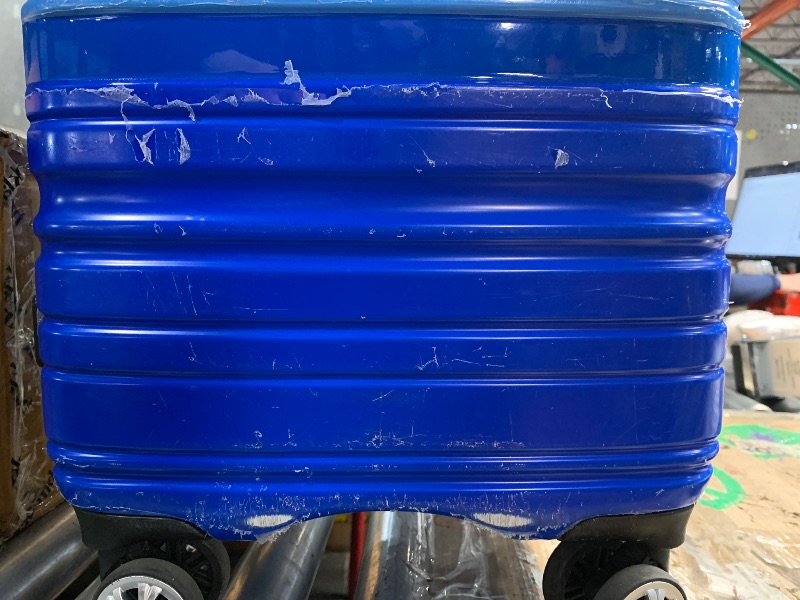 Photo 1 of ***(MAJOR DAMAGE/ SEE NOTES FOR DETAILS)***Rockland Melbourne Hardside Expandable Spinner Wheel Luggage, Two tone blue, Carry-On 20-Inch