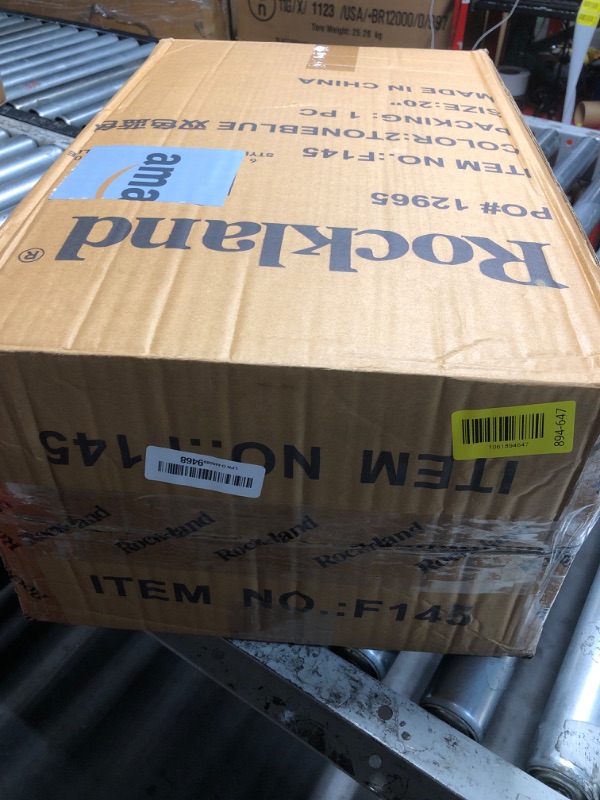 Photo 1 of ***(MAJOR DAMAGE/ SEE NOTES FOR DETAILS)***Rockland Melbourne Hardside Expandable Spinner Wheel Luggage, Two tone blue, Carry-On 20-Inch