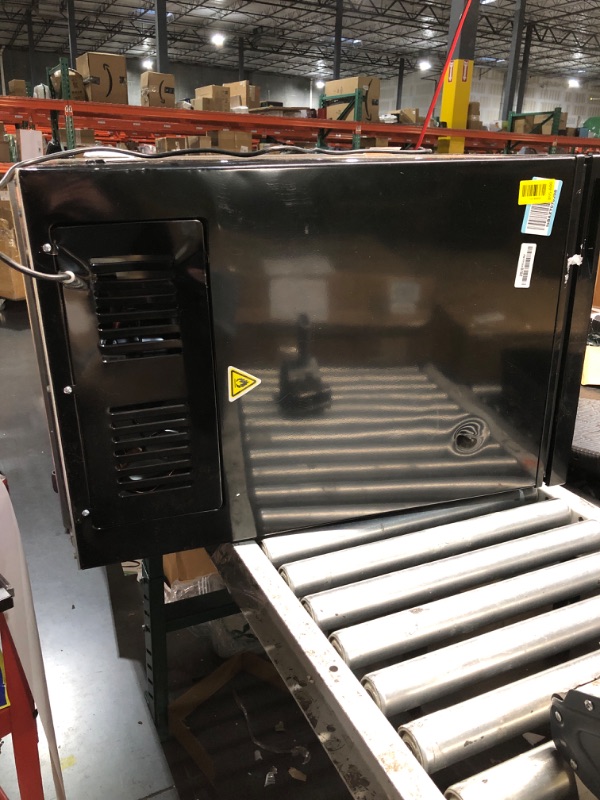 Photo 1 of ***DAMAGED - SEE NOTES/PICTURES*** FRIGIDAIRE EFRF7003-BLACK Chest Deep Freezer, 7 Cu. Ft, Black Adjustable Thermostat-Removable Vinyl Coated Wire Basket-Easy Defrost Drain