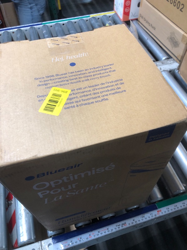 Photo 1 of ***(HEAVILY USED/ MINOR DAMAGE)***BLUEAIR Room Humidifier - DreamWell - 48Hr Top-Fill Mist-Free InvisibleMist Technology Aroma Stone for Essential Oils and Soothing Mood Lighting - Quiet Operation for Bedroom and Home Use, Beige