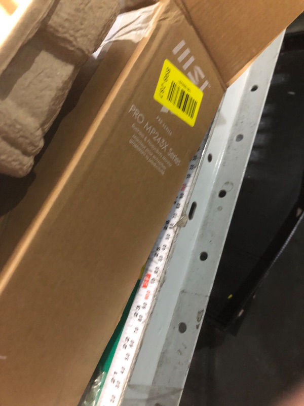 Photo 1 of ***Monitor broken, party only***msi Pro MP243XW, 24" Monitor IPS FHD (1920 x 1080) Non-Glare with Super Narrow Bezel 100HZ 1ms 16:9 with Tilt Stand, White