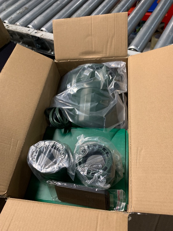 Photo 1 of (2025 Upgrade) Rotating Christmas Tree Stand with Remote Control, Stable 360 Revolving Tree Base Stand, Up to 7.5ft 90lb. Adjustable Christmas Tree Holder for Xmas Tree, Artificial Tree (Green)