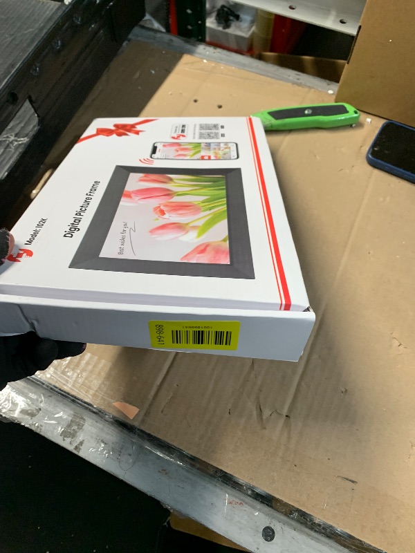 Photo 1 of ***(PARTS ONLY/ NON FUNCTIONAL)***BIGASUO Digital Picture Frame, 10.1" Frameo Digital Frame WiFi with 32GB Memory, 1280x800 IPS Touch Screen, Send Photos/Videos from Your Phone Anywhere, Photo Gifts for Parents and Grandparents