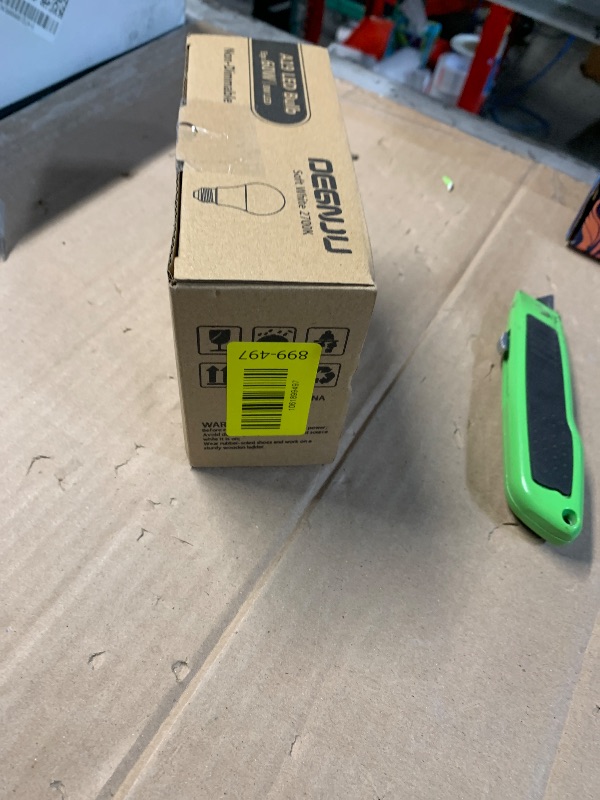 Photo 1 of ***PARTIAL SET - PRICE ADJUSTED*** DEGNJU A19 LED Light Bulbs, 60 Watt Equivalent LED Bulbs, Soft White 2700K, 800 Lumens, E26 Standard Base, Non-Dimmable, 8W Warm White LED Bulbs for Bedroom Living Room, 3 Pack