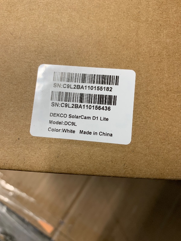 Photo 1 of ***(MISSING SOLAR PANELS)***DEKCO Security Cameras Wireless Outdoor, Solar Powered, Panoramic PTZ, Auto Motion Tracking, True 2K, Color Night Vision, Spotlights, 2-Way Talk, 2 Pac