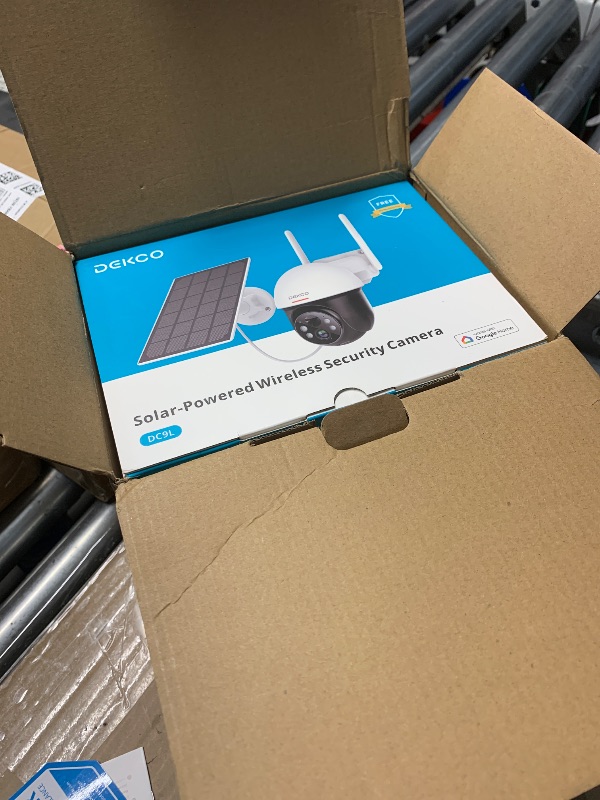 Photo 1 of ***(MISSING SOLAR PANELS)***DEKCO Security Cameras Wireless Outdoor, Solar Powered, Panoramic PTZ, Auto Motion Tracking, True 2K, Color Night Vision, Spotlights, 2-Way Talk, 2 Pac