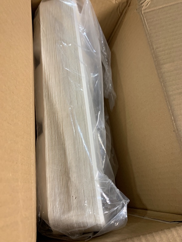 Photo 1 of ***(MISSING MOST/ NOT A COMPLETE SET)***Vplus 100% Compostable 5 Compartment Paper Plates, 100 Pack, 12.5 x 8.6 inch Disposable School Lunch Trays, Eco-Friendly Bagasse Plates for Buffet, and Party