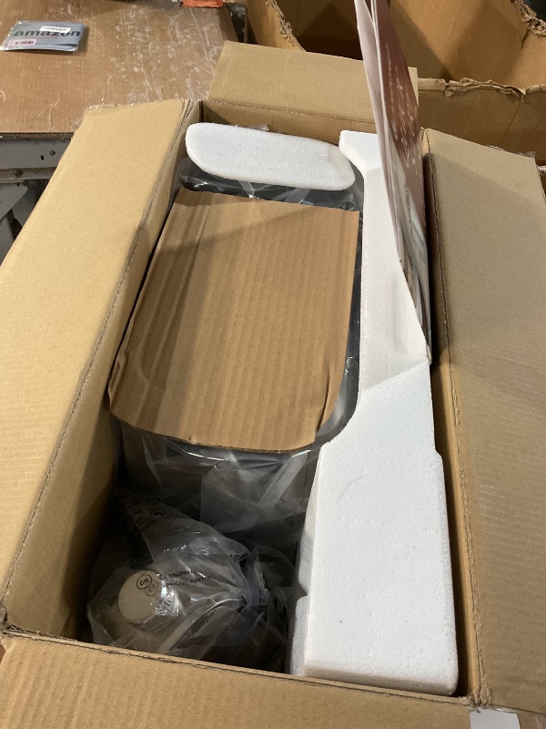 Photo 1 of ***(Parts Only/ Non Functional)***AMZCHEF Espresso Machine with LCD Display, 20 Bar Cappuccino Machines with Automatic Milk Frother for Home Gifts, Latte Coffee Maker with Dual Wall & Filters, Stainless Steel Style sliver