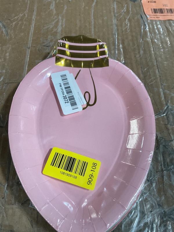 Photo 1 of Whaline 30Pcs Christmas Paper Plate Lights Shape Disposable Dinner Party Plates Holiday Dinnerware for Dessert Salad Appetizer Cookies, 10.4 x 6.7 In