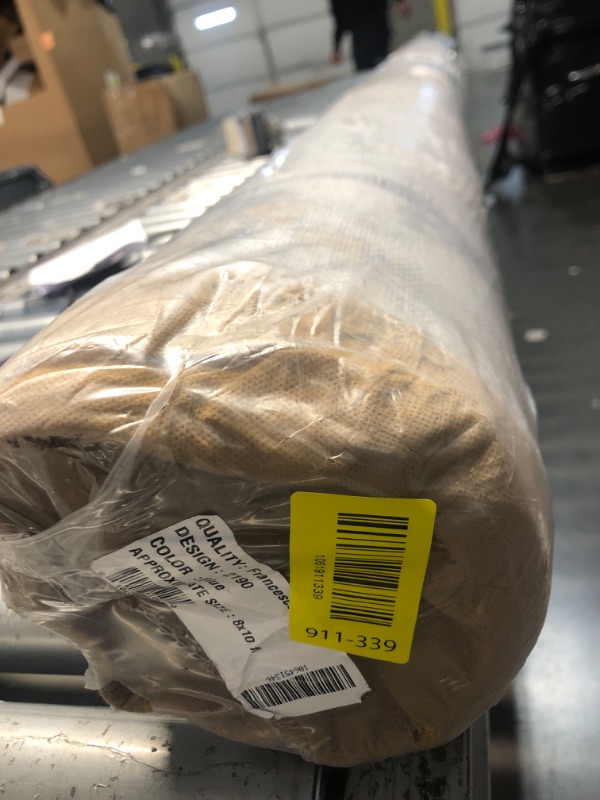 Photo 1 of LUXE WEAVERS Marble Effect Abstract Blue 8x10 Area Rug