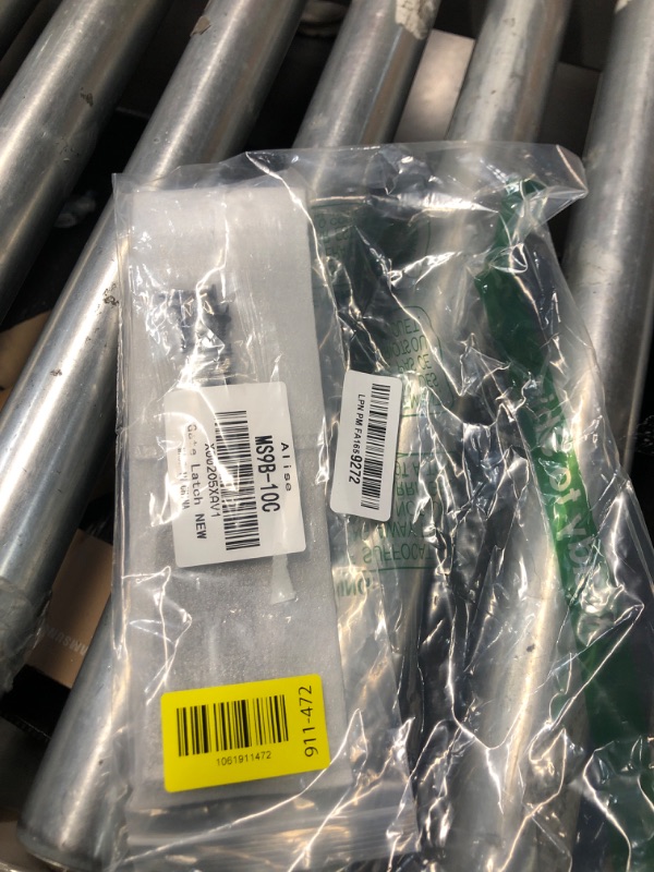 Photo 1 of Alise Door Locks Hasp Latch,10 Inch SUS 304 Stainless Steel Safety Packlock Clasp Hasp Lock Latch,with Fixing Screw for External Doors Window Cabinet Pet Cage, Black MS9B-10C