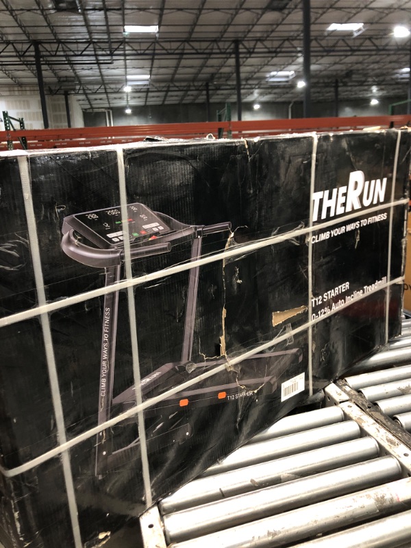Photo 1 of ****FACTORY SEALED****THERUN Incline Treadmill, 0-12% Auto Incline Treadmills for Running and Walking, 300 lbs Weight Capacity, Wide Belt, 3.0 HP, 18" LED Screen, 2 Layers Shock-Absorbing