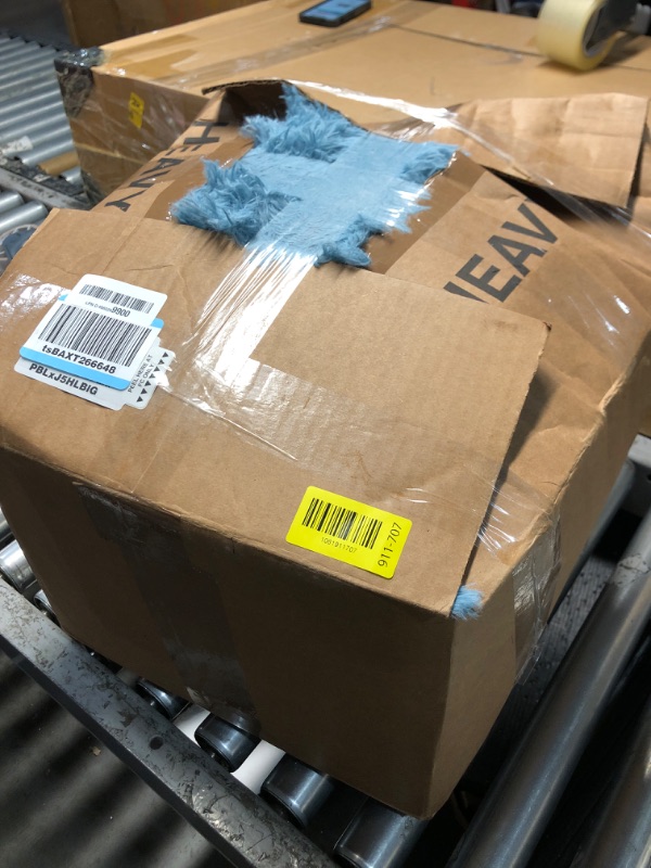 Photo 1 of 8x10 Area Rugs for Living Room Teal Shag Rugs,Modern Plush Non-Slip Soft Carpets for Bedroom Kids Nursery Dorm Daycare Floor