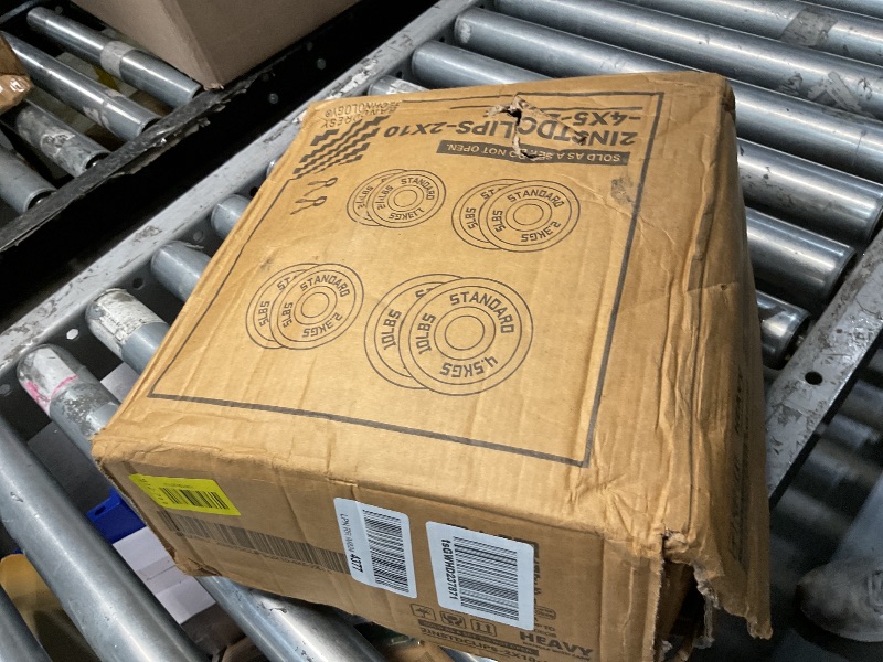 Photo 1 of ***SEE NOTES***STOCK PHOTO FOR REFERENCE ONLY***
?45LB Pair?2" Cast Iron Weight Plates | (2 x 45LB) Black Plates with Silver Numbers | For Standard Barbell Bars & Home Gyms