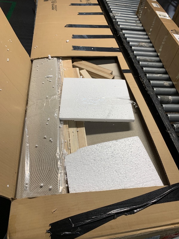 Photo 1 of ***********FOR PARTS ONLY-- MISSING PARTS**********
Novilla King Size Bed Frame with Adjustable Headboard Platform King Bed Frame Linen Fabric Upholstered Headboard, No Box Spring Needed, Noise-Free, Wooden Slats Support, Easy Assembly, Beige