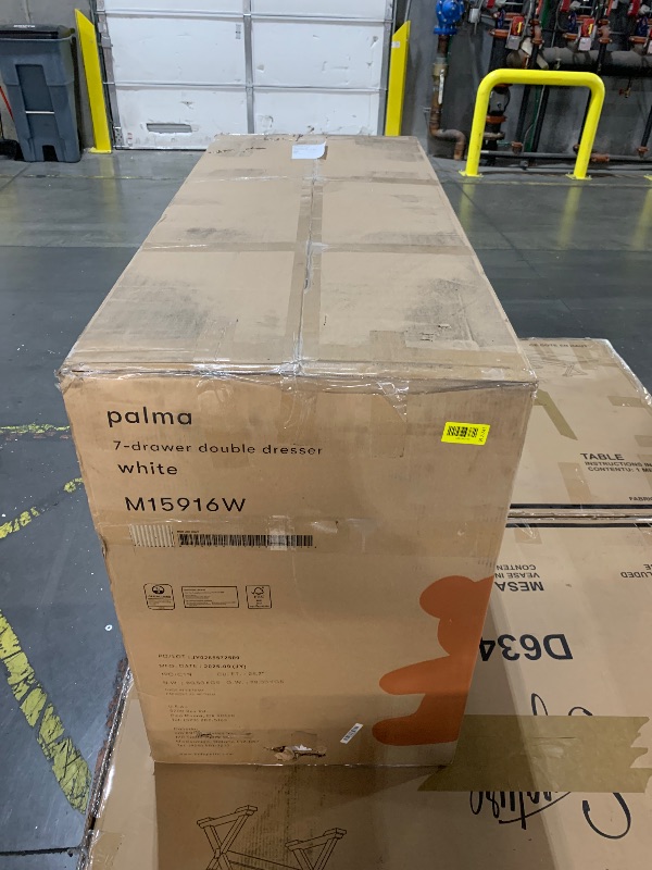 Photo 1 of ***FACTORY SEALED******TRUCK/TRAILER PICKUP ONLY***
Babyletto Palma 7-Drawer Assembled Double Dresser in White, Greenguard Gold Certified