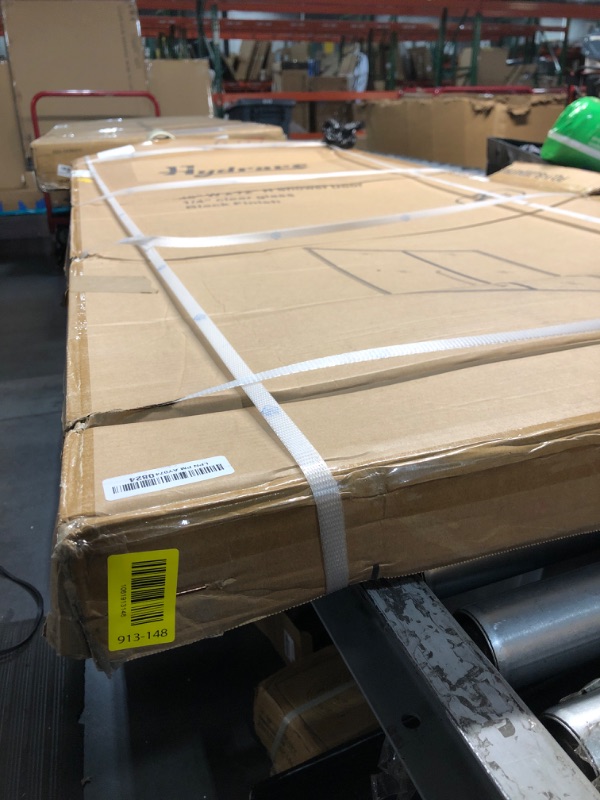 Photo 1 of ****FACTORY SEALED OPENED FOR INSPECTION***Hydrave Pivot Swing Shower Door 48 in.D x 72 in. H| Shower Door with 1/4 in. Clear Tempered Glass| Pivot Shower Door | Black (Shower Base Not Included)