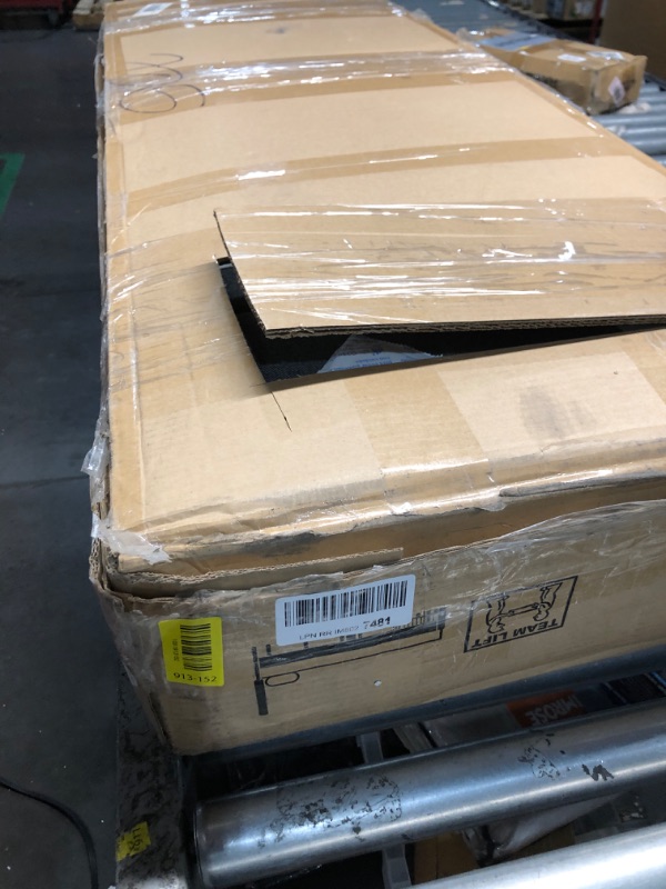 Photo 1 of ***PARTIAL SET - PRICE ADJUSTED***
Marsail Queen Bed Frame with 2 Storage Drawers, Sturdy & Durable with 12 Support Legs, 1300 lbs Capacity, Solid Wooden Upholstered Adjustable Headboard for 6?–12? Mattresses, Easy Assembly, Dark Gray