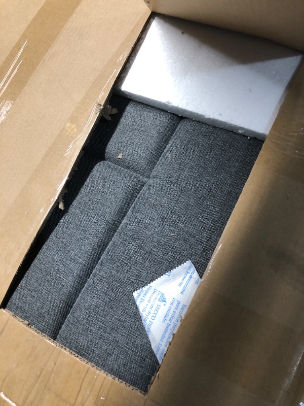 Photo 1 of ***PARTIAL SET - PRICE ADJUSTED***
Marsail Queen Bed Frame with 2 Storage Drawers, Sturdy & Durable with 12 Support Legs, 1300 lbs Capacity, Solid Wooden Upholstered Adjustable Headboard for 6?–12? Mattresses, Easy Assembly, Dark Gray