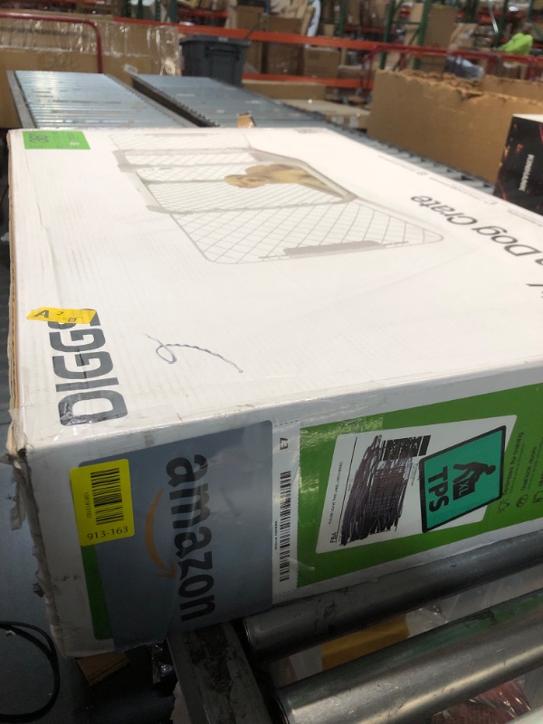 Photo 1 of ****OPENED FOR INSPECTION****DIGGS Evolv Dog Crate - Slim, Durable Dog Kennel with Removable Ceiling Panel and Modular Design - Safe, Stylish, and Convenient (Ash, Intermediate)