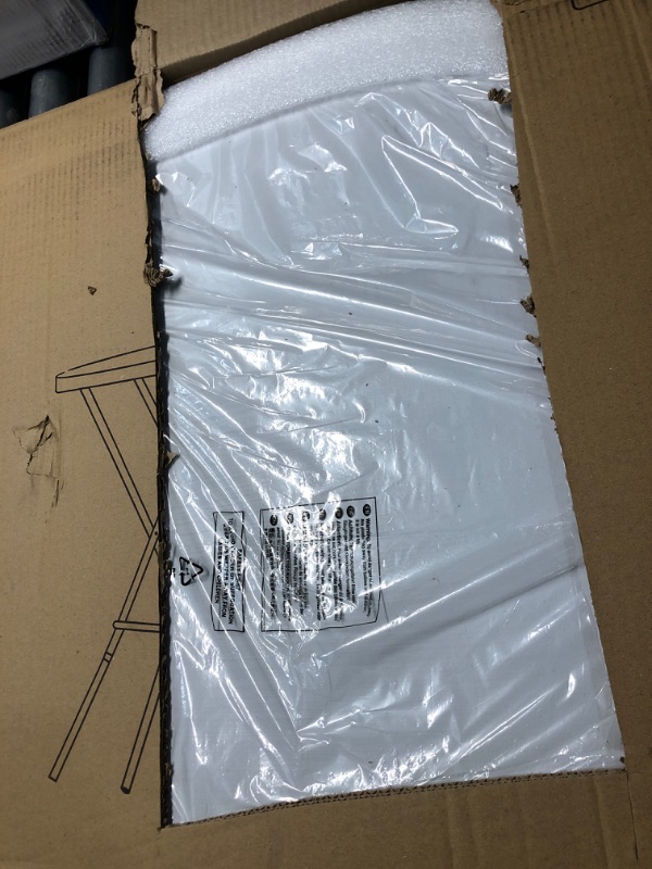 Photo 1 of ****STOCK PHOTO REFERENCE ONLY*****Flash Furniture Elon 32' Round Folding Bar Height Table for Parties and Commercial Events, Indoor/Outdoor Plastic Tall Round Table, White