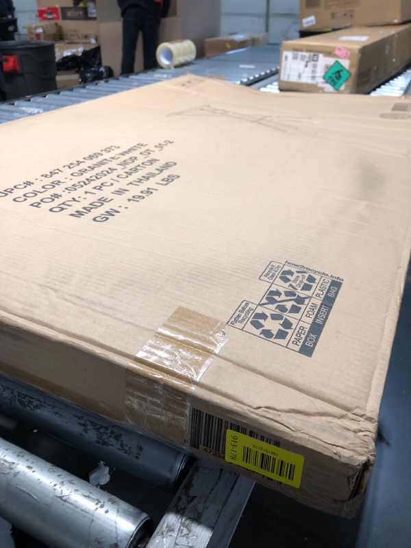 Photo 1 of ****STOCK PHOTO REFERENCE ONLU*****Flash Furniture Elon 32' Round Folding Bar Height Table for Parties and Commercial Events, Indoor/Outdoor Plastic Tall Round Table, White