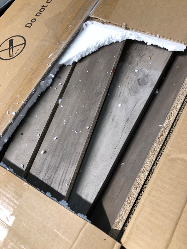 Photo 1 of *****OPENED FOR INSPECTION*****YITAHOME Farmhouse TV Stand for 65/60/55 Inch, Modern Entertainment Center with Sliding Barn Door, Wood TV Media Console Storage TV Cabinet for Living Room for 300lbs, Rustic Grey